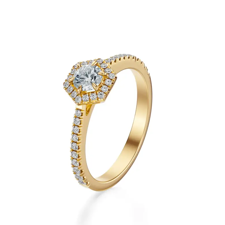 Pierścionek zaręczynowy z diamentami AJPZ_076